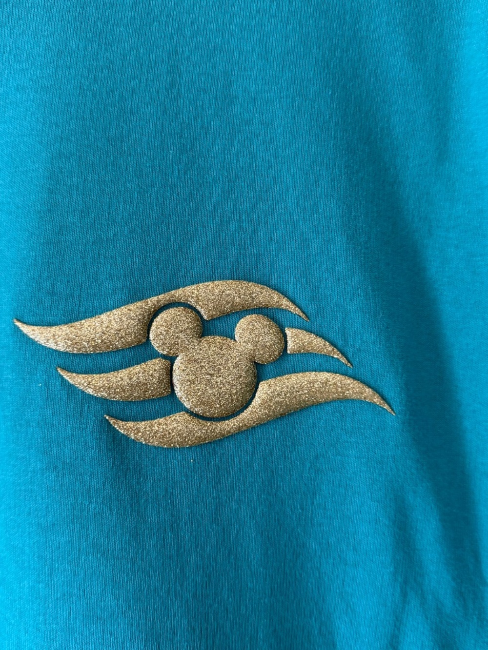 NWT DCL Disney Treasure Turquoise And Gold Spirit Jersey | XL - Picture 3 of 5